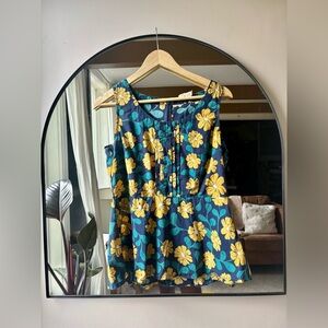 MATA TRADERS | cotton floral tank | size large